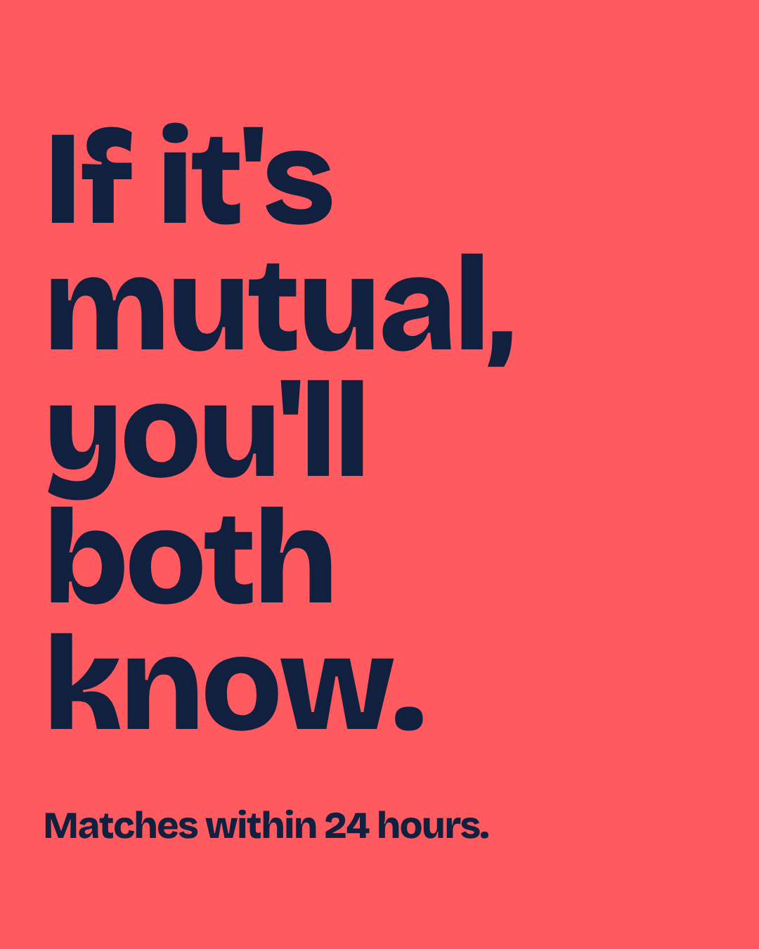 Brand artwork: 1 Matched X Singles launch grid tile.