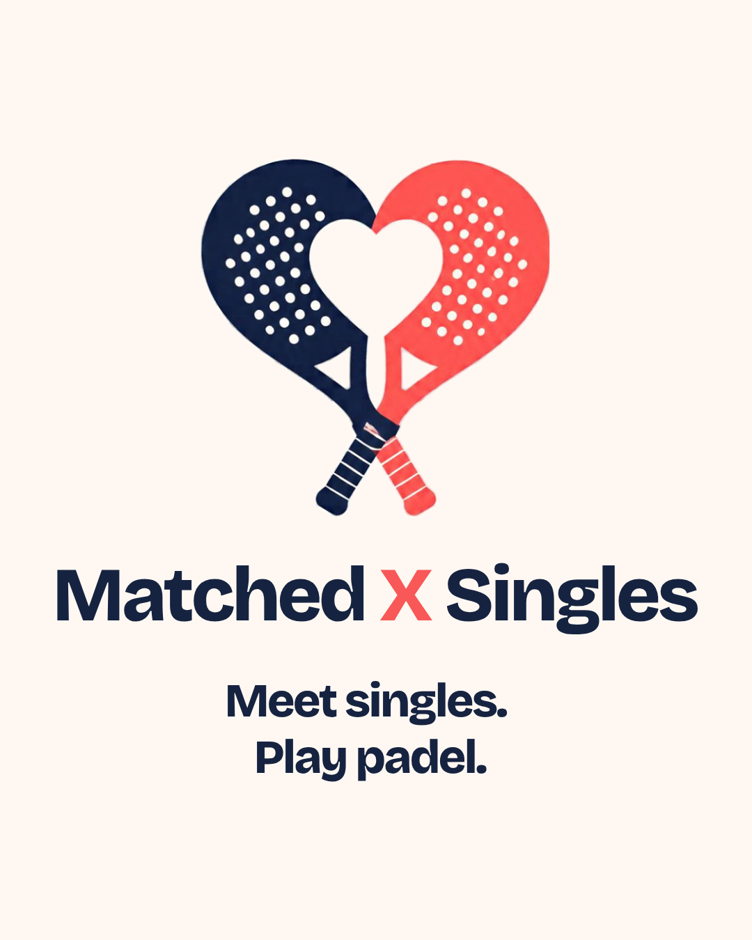 Brand artwork: 6 Matched X Singles launch grid tile.