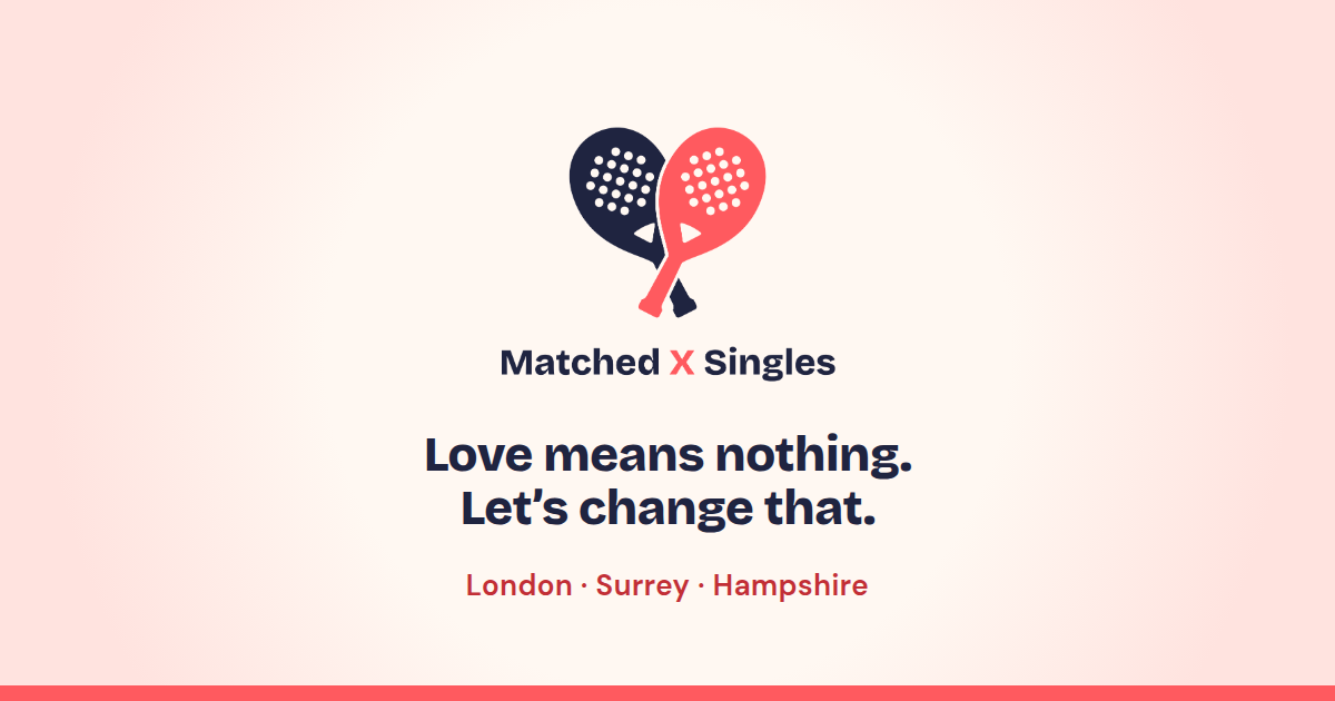 Mwatched Padel Speed Dating for Singles | Match Play by Matched X Singles